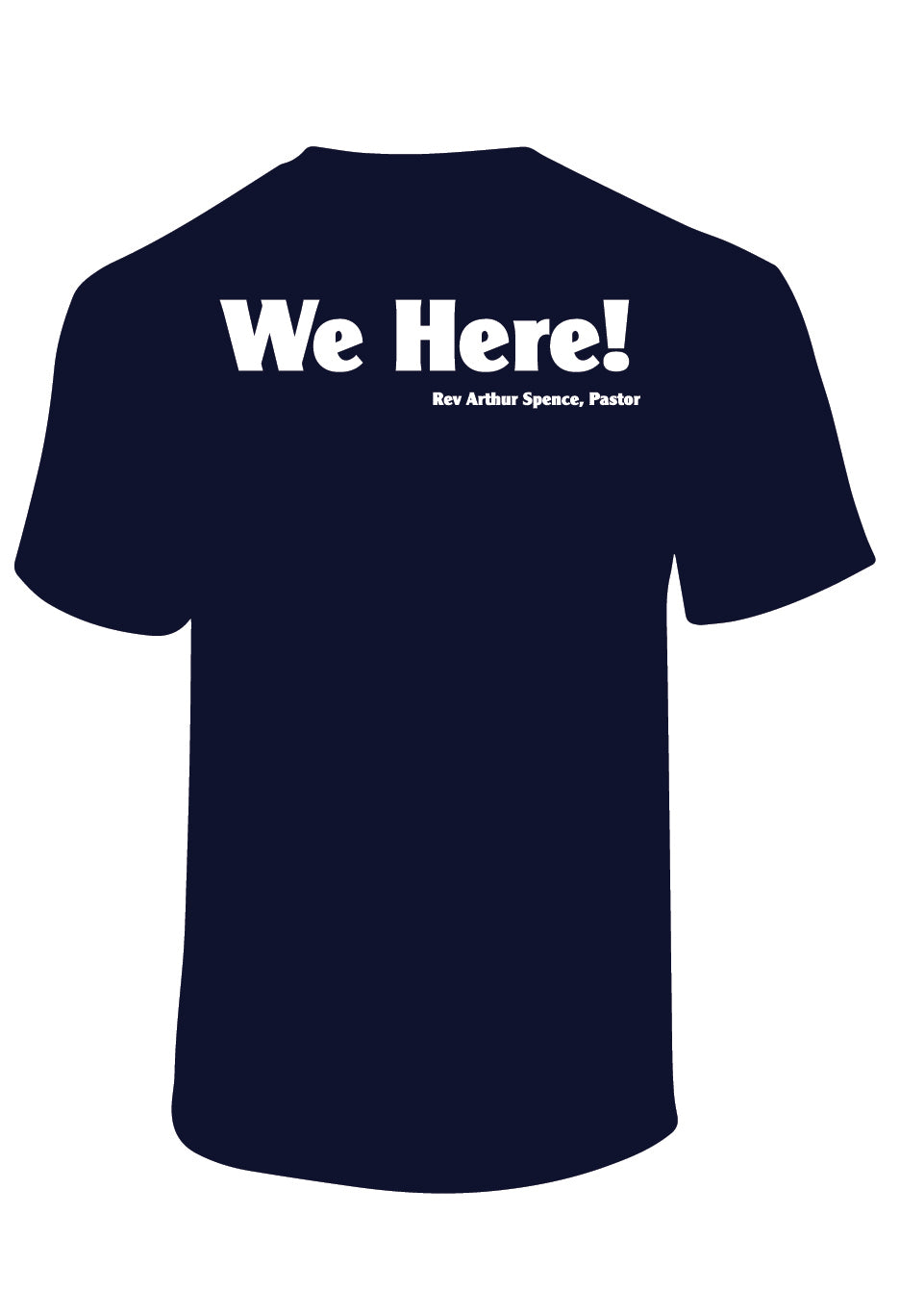 LEBC We Here T-shirt